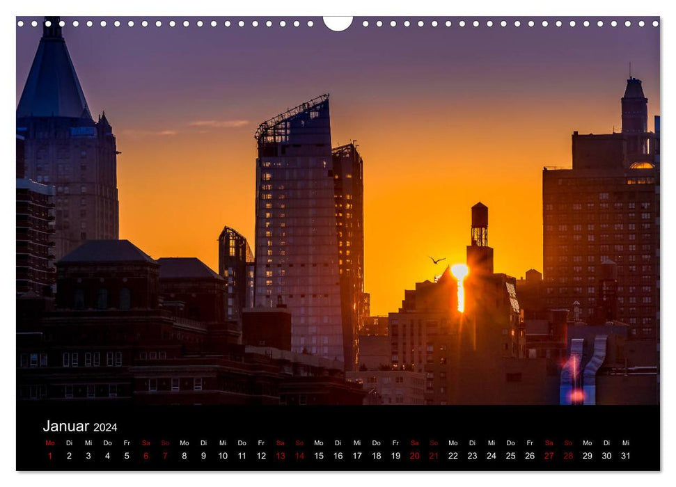 USA - Between dark and light (CALVENDO wall calendar 2024) 