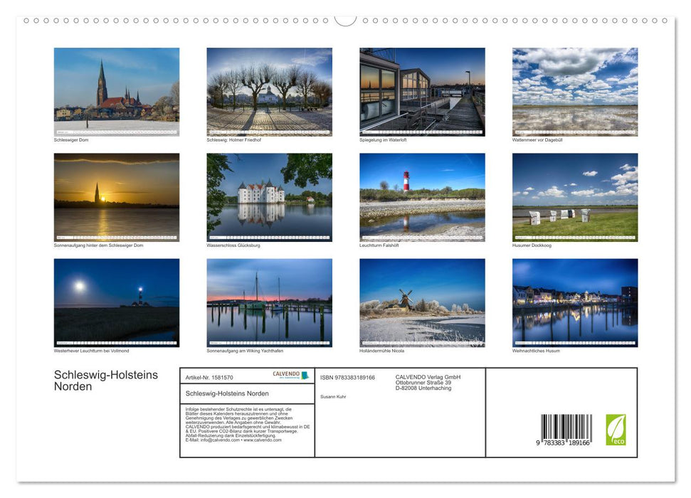 Schleswig-Holstein's North (CALVENDO Premium Wall Calendar 2024) 