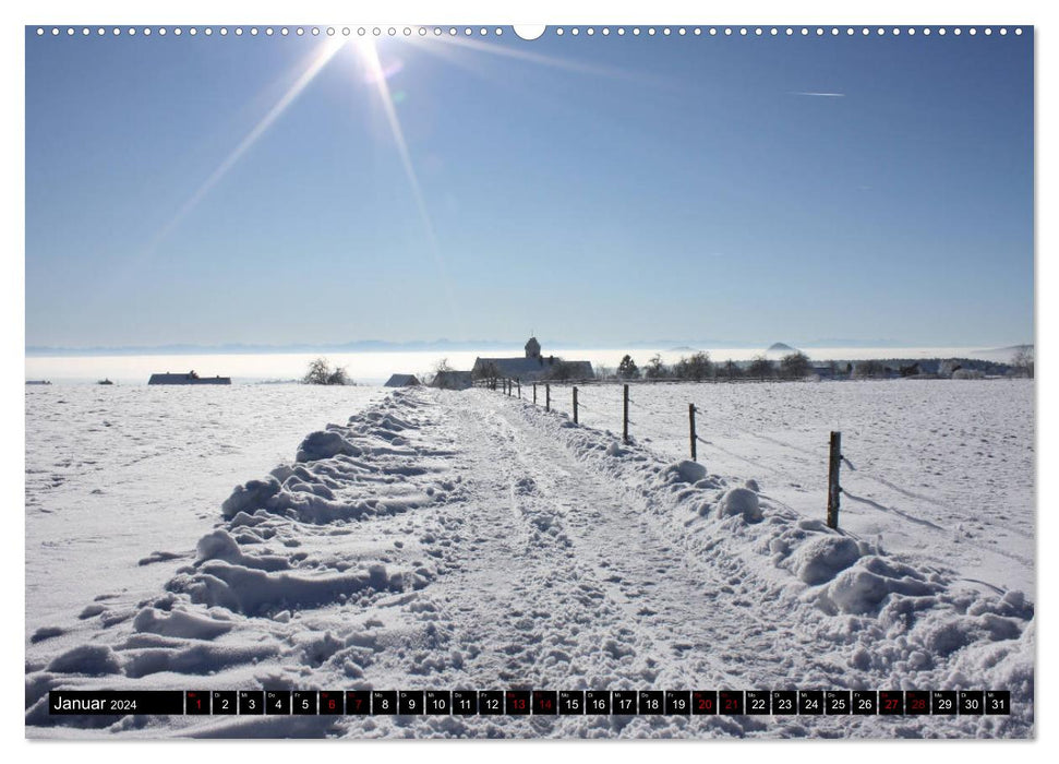 Impressionen aus dem Hegau und der Schwäbischen Alb (CALVENDO Premium Wandkalender 2024)