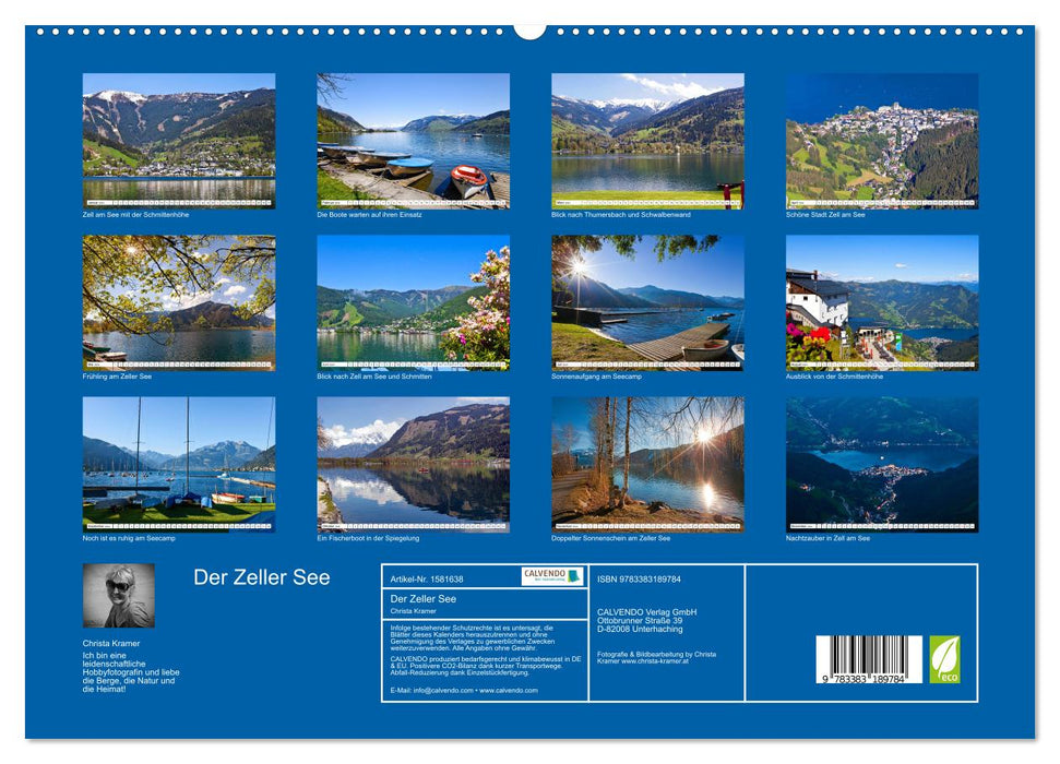 Der Zeller See im schönen Salzburger Land (CALVENDO Premium Wandkalender 2024)