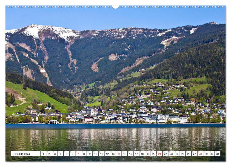Der Zeller See im schönen Salzburger Land (CALVENDO Premium Wandkalender 2024)