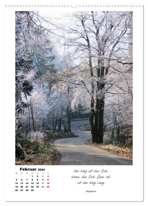 Wege durchs Jahr - Spaziergänge im schönen Nordhessen (CALVENDO Wandkalender 2024)