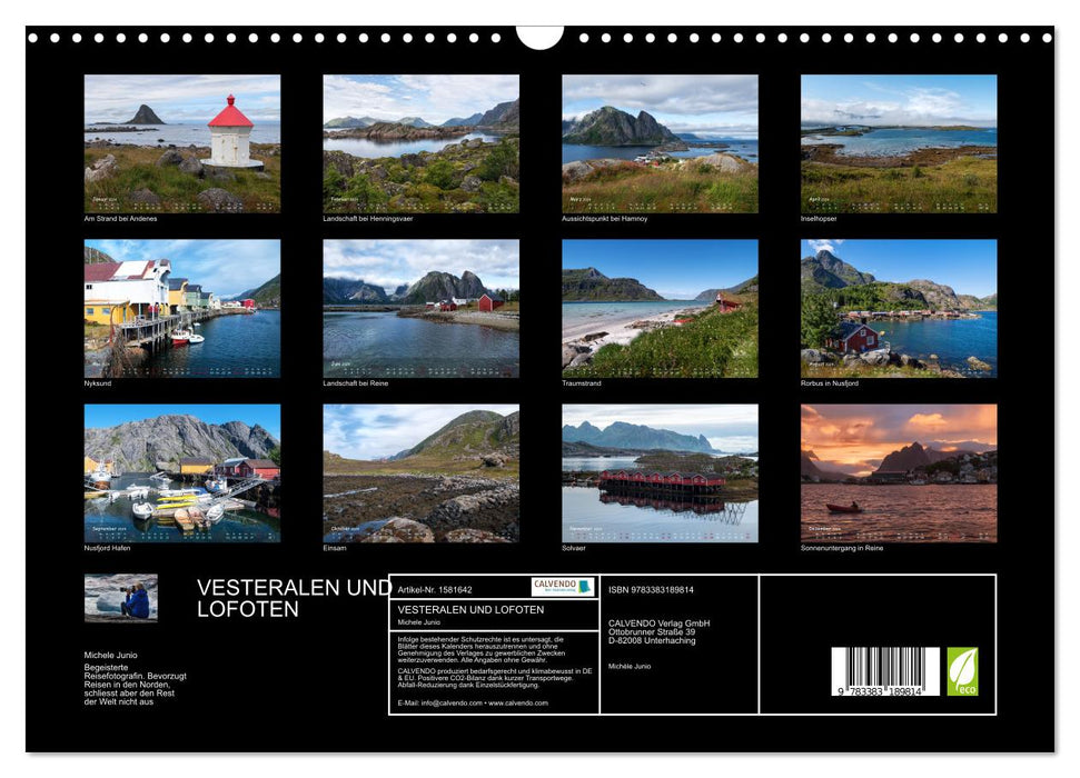 VESTERALEN UND LOFOTEN - Inselparadies im Eismeer (CALVENDO Wandkalender 2024)