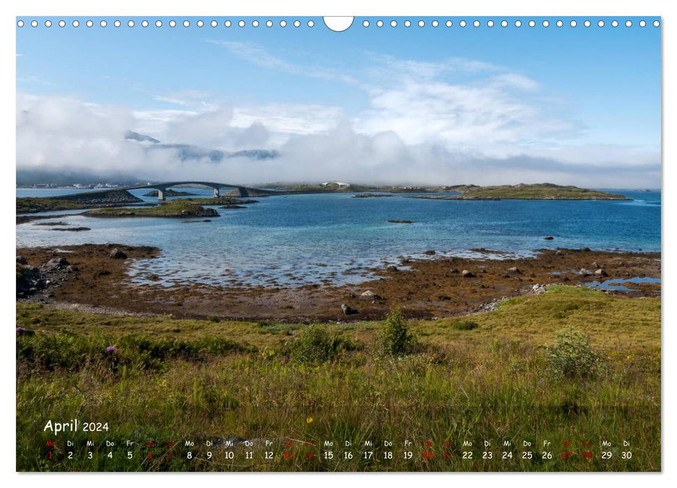 VESTERALEN ET LOFOTEN - Île paradisiaque dans l'océan Arctique (calendrier mural CALVENDO 2024) 