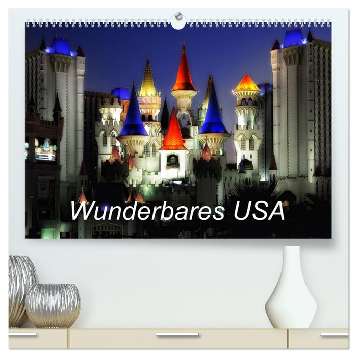 Wunderbares USA (CALVENDO Premium Wandkalender 2024)