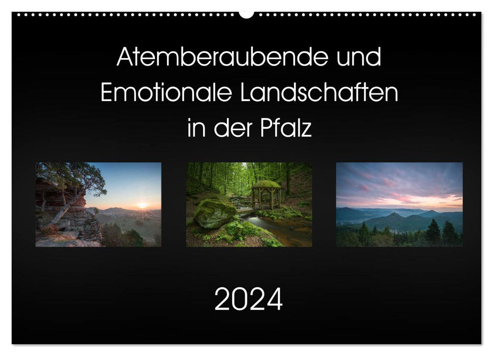 Breathtaking and emotional landscapes in the Palatinate (CALVENDO wall calendar 2024) 