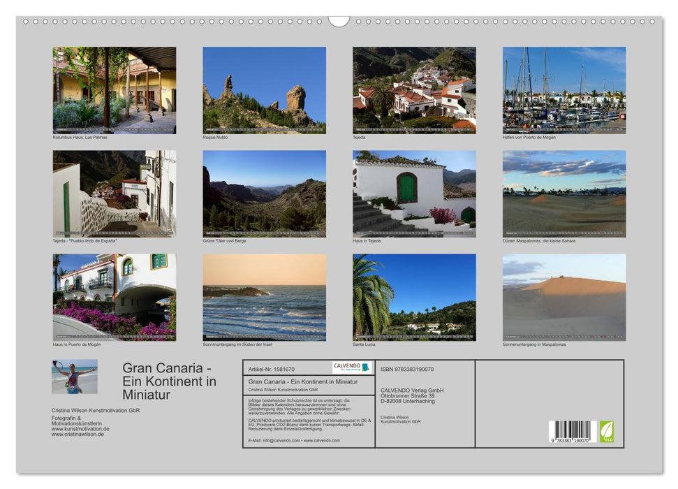 Gran Canaria - A continent in miniature (CALVENDO wall calendar 2024) 
