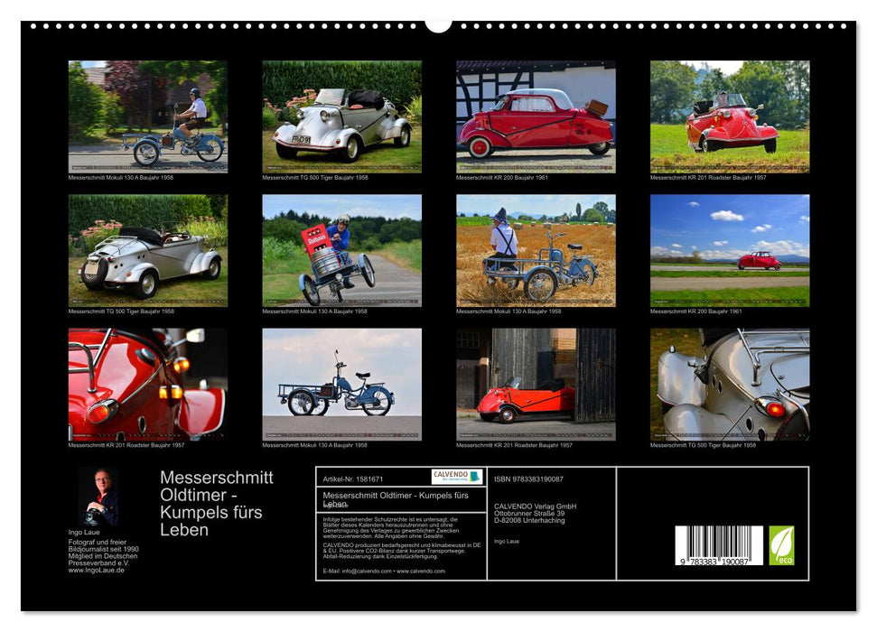 Messerschmitt Oldtimer - Kumpels fürs Leben (CALVENDO Premium Wandkalender 2024)