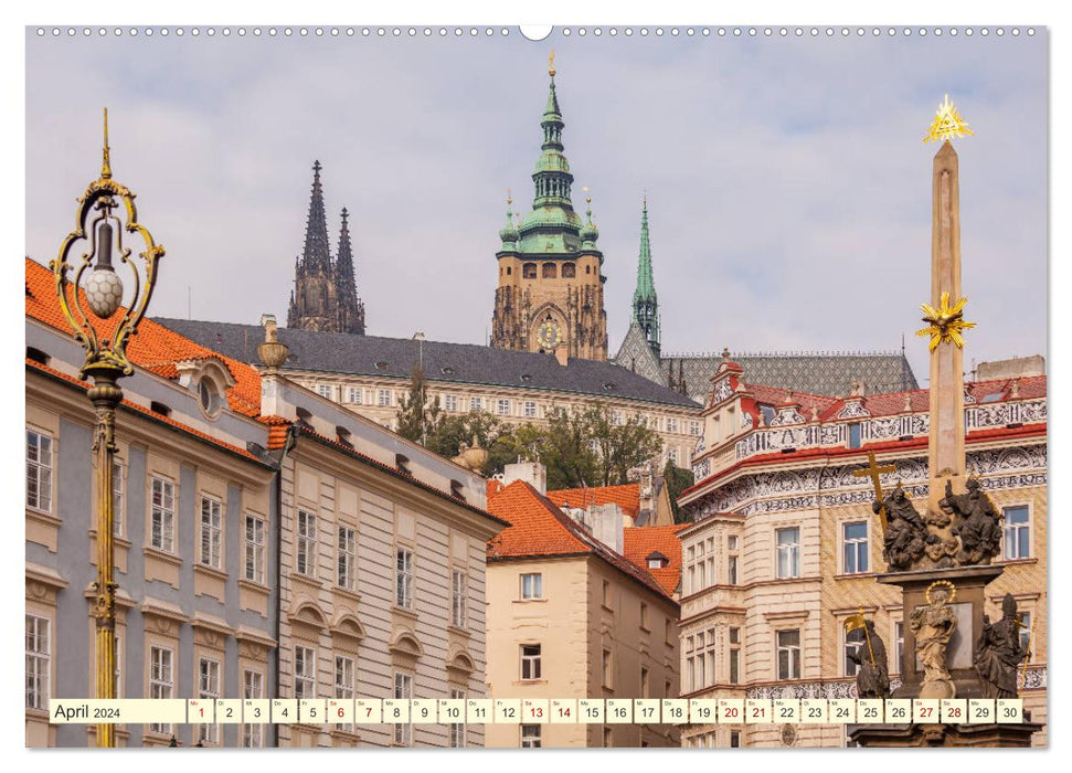 Die schöne Stadt Prag (CALVENDO Wandkalender 2024)