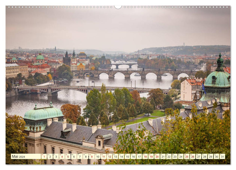 Die schöne Stadt Prag (CALVENDO Wandkalender 2024)