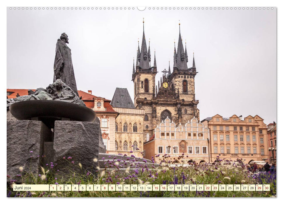 Die schöne Stadt Prag (CALVENDO Wandkalender 2024)