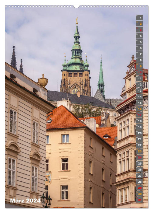 Prag - Die goldene Stadt an der Moldau (CALVENDO Wandkalender 2024)