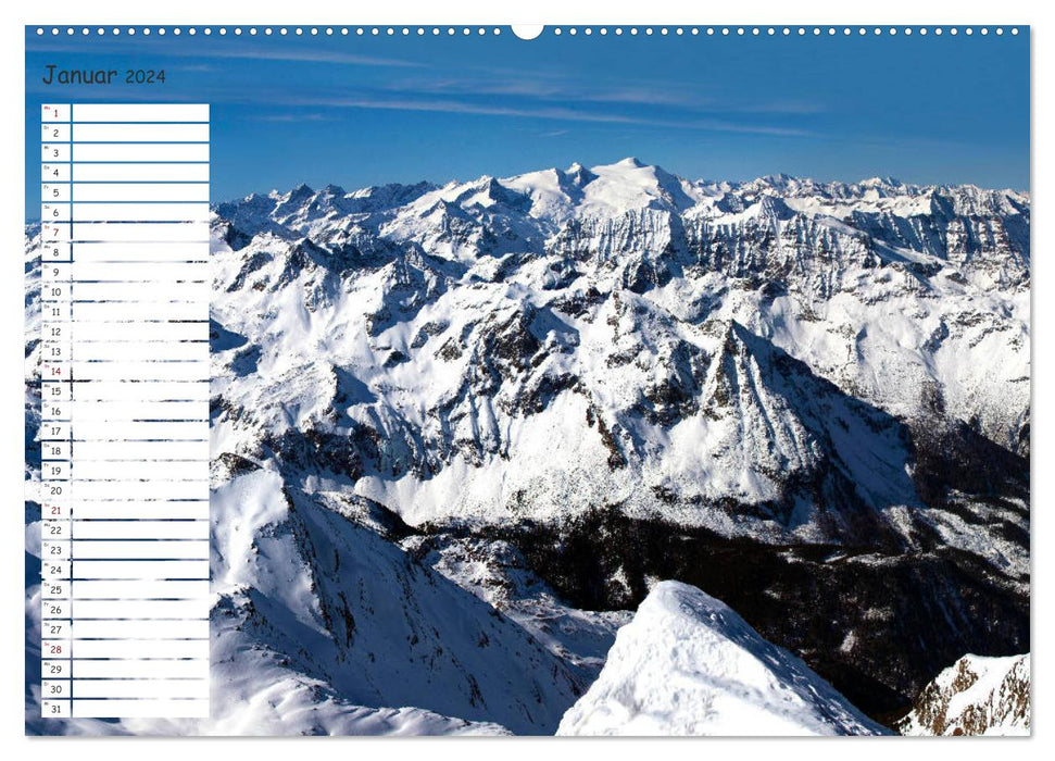 The Großvenediger 3666m (CALVENDO wall calendar 2024) 