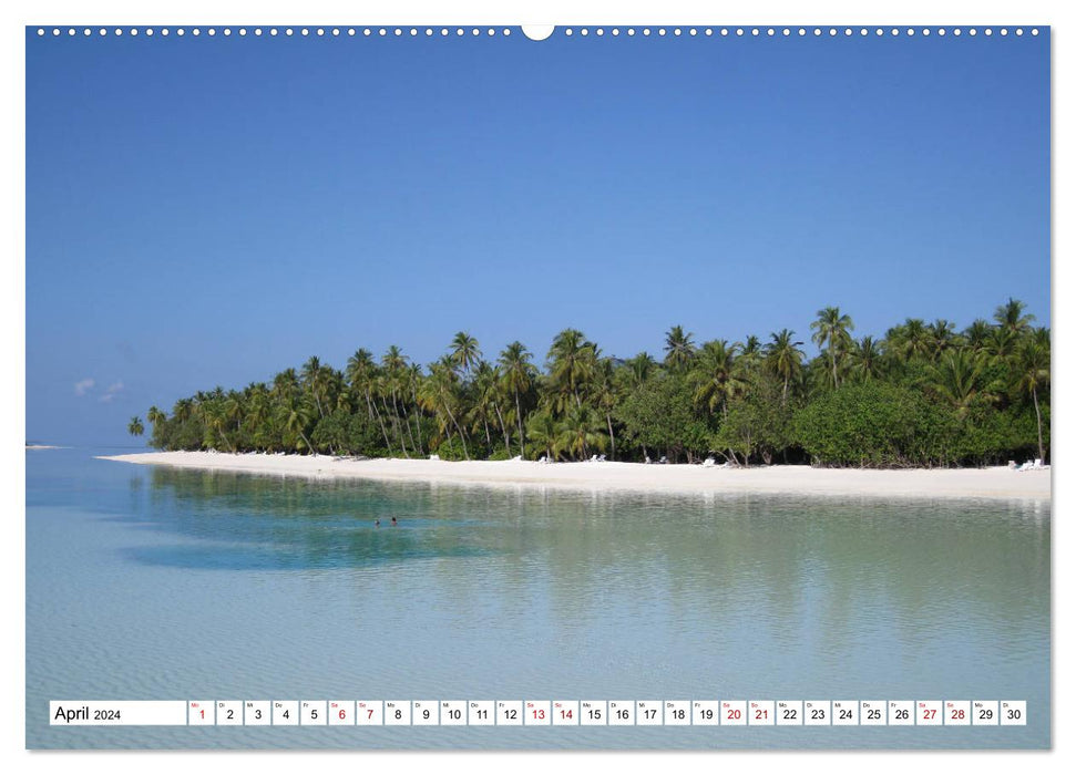 Dream beaches around the Indian Ocean (CALVENDO wall calendar 2024) 