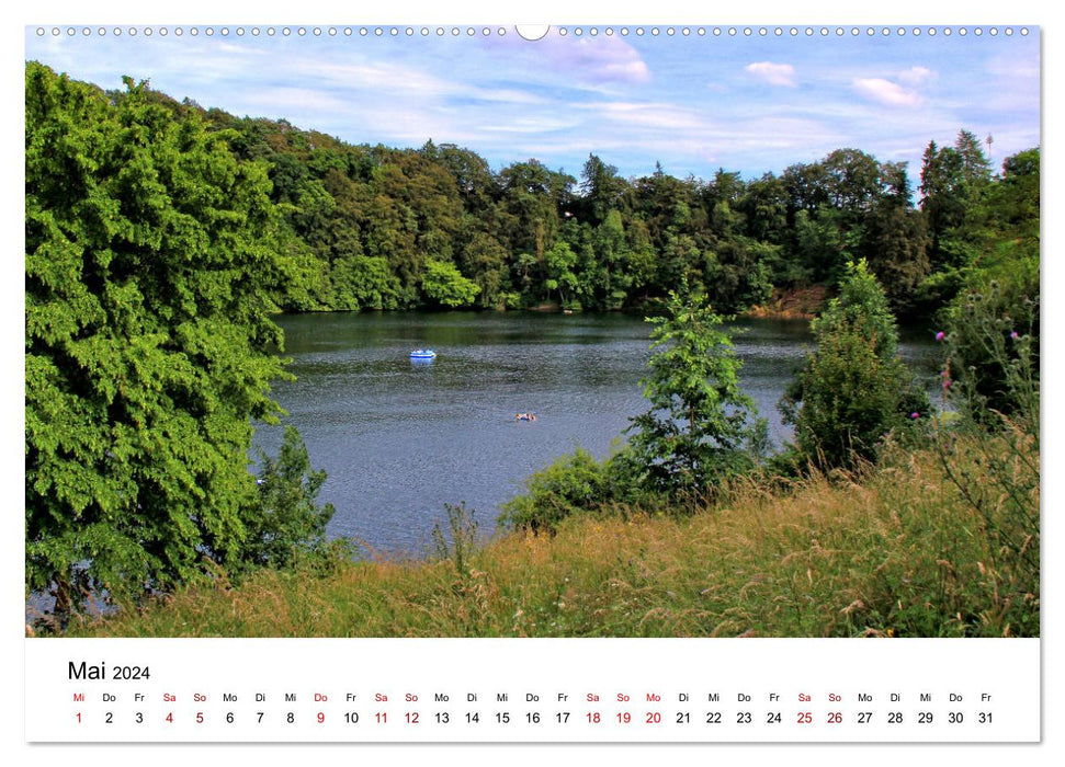 Sehenswertes in der Eifel - Die schönsten Maare (CALVENDO Premium Wandkalender 2024)