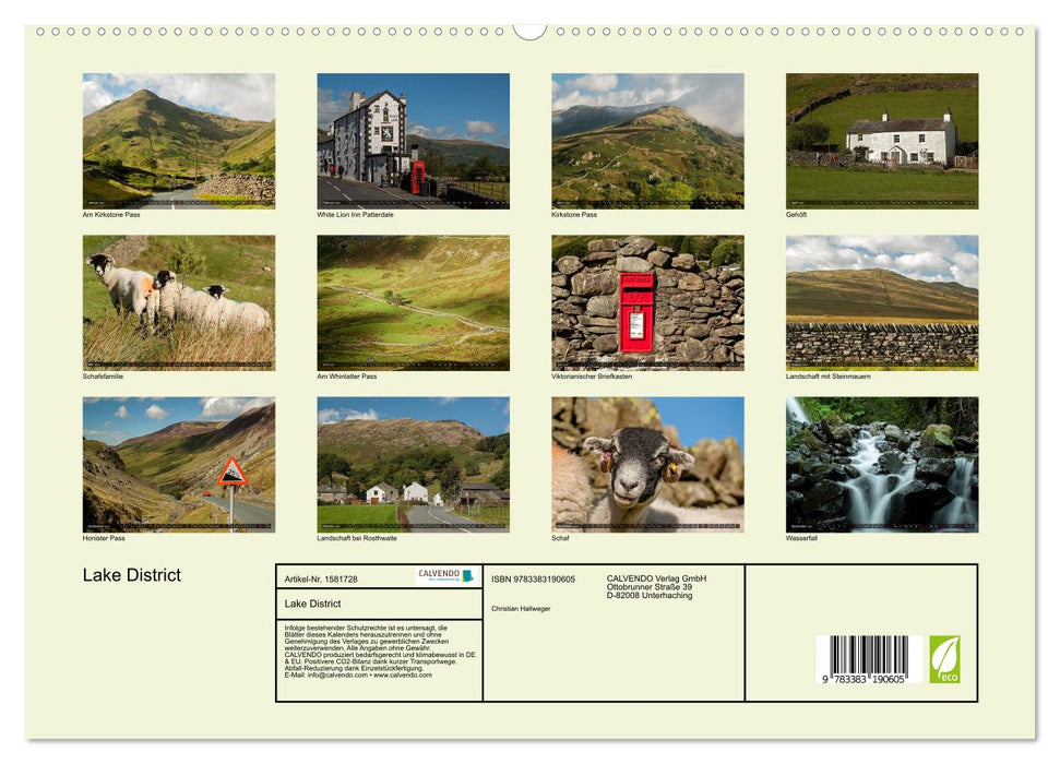 Lake District - Streifzüge durch ein englisches Paradies (CALVENDO Premium Wandkalender 2024)