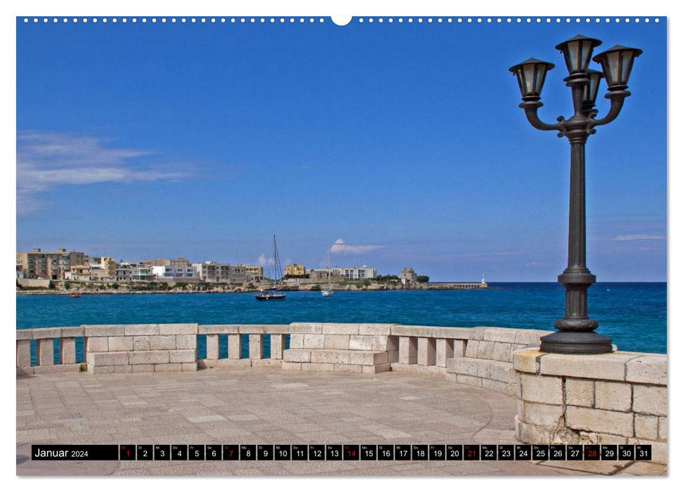 Apulien - Eine Rundreise (CALVENDO Premium Wandkalender 2024)