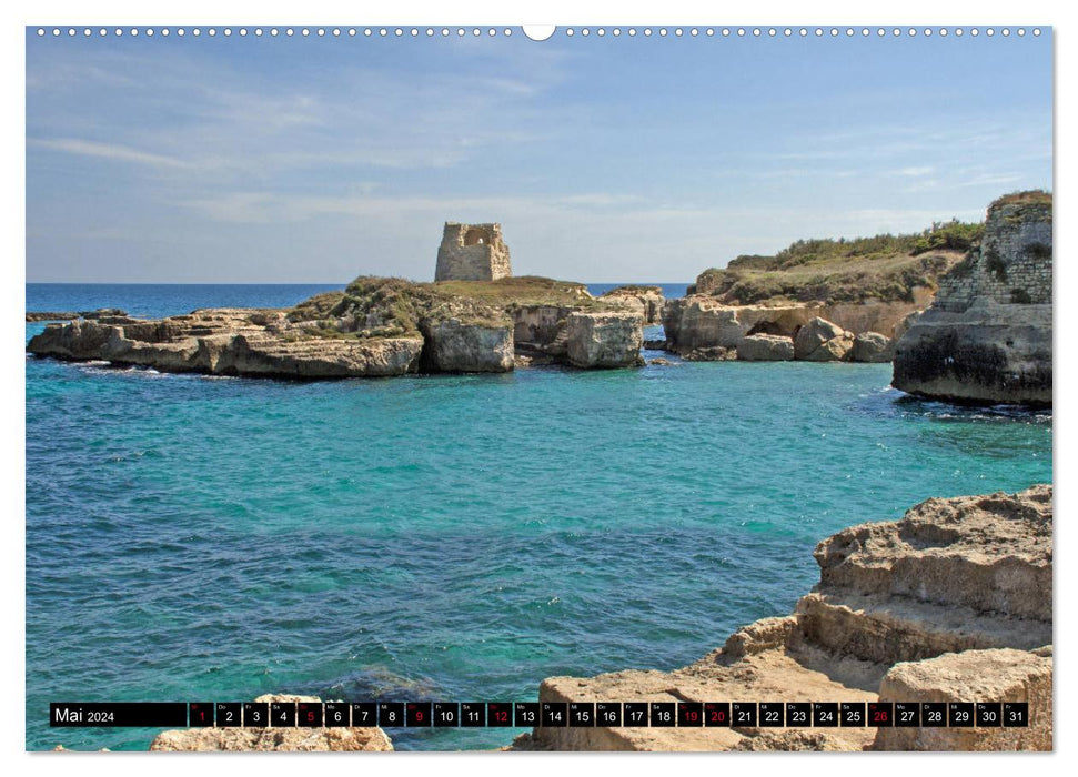 Apulien - Eine Rundreise (CALVENDO Premium Wandkalender 2024)