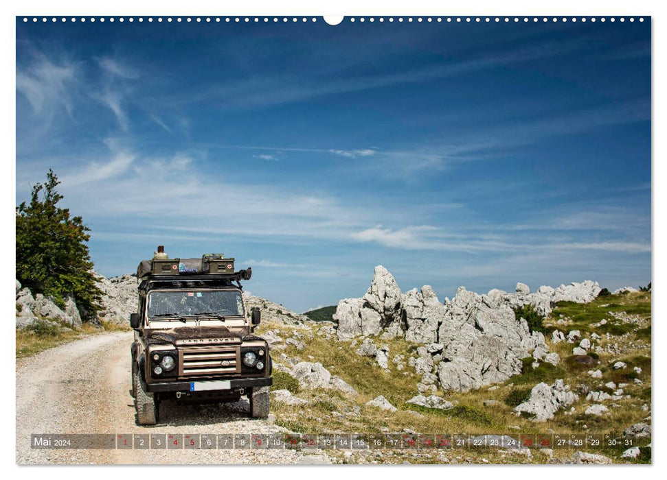 Avec le 4x4 à travers l'Europe (Calendrier mural CALVENDO Premium 2024) 