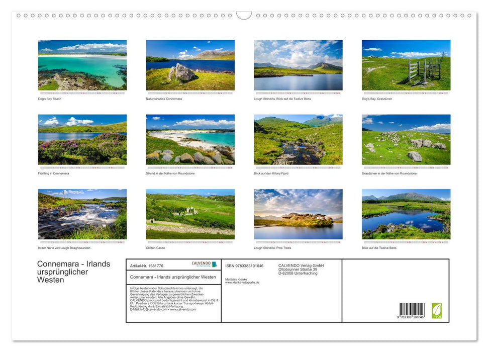 Connemara - Irlands ursprünglicher Westen (CALVENDO Wandkalender 2024)