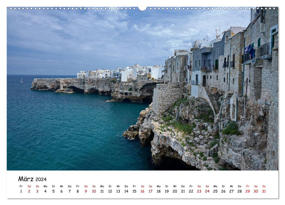 Italie du Sud – De la Campanie aux Pouilles (Calvendo Premium Wall Calendar 2024) 