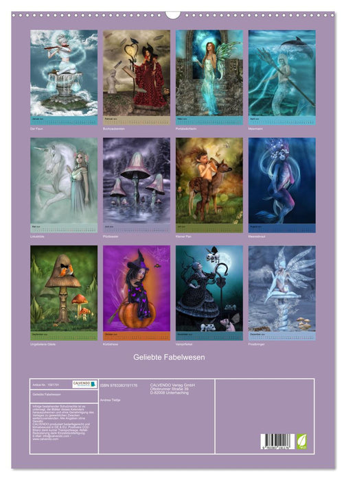 Beloved mythical creatures (CALVENDO wall calendar 2024) 