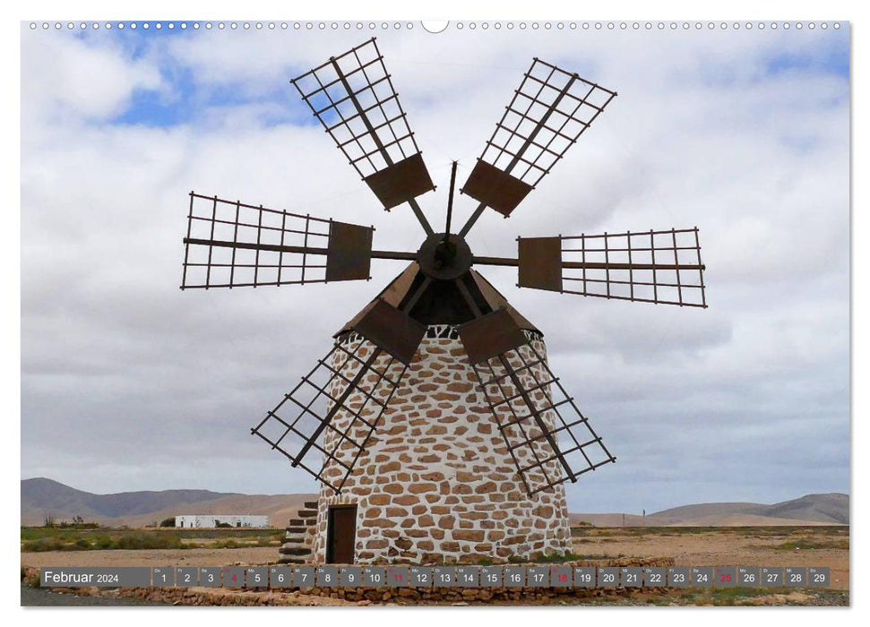 Fuerteventura - Maison du Vent (Calendrier mural CALVENDO 2024) 