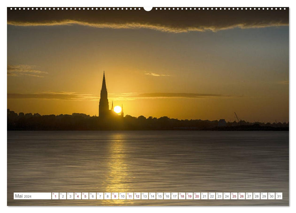 Nord du Schleswig-Holstein (Calendrier mural CALVENDO 2024) 