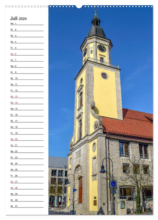 Crailsheim - Stadt der Türme an der Jagst (CALVENDO Premium Wandkalender 2024)