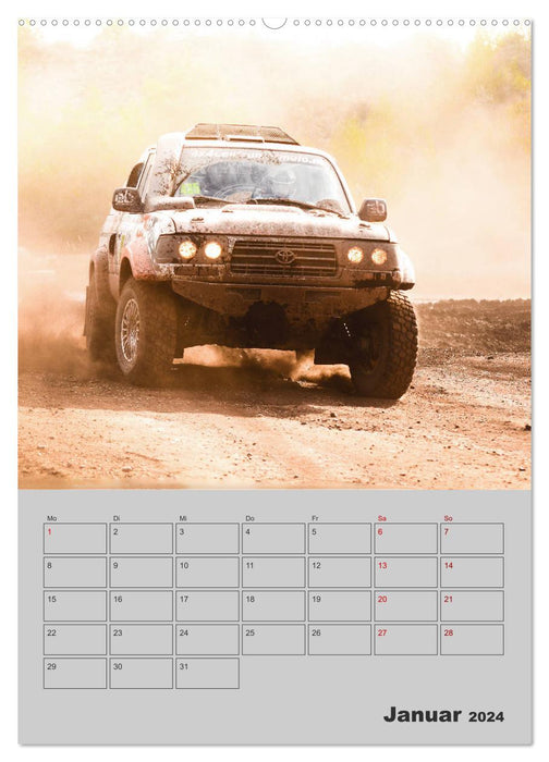 RALLY RAID - Planificateur de saison (Calendrier mural CALVENDO 2024) 