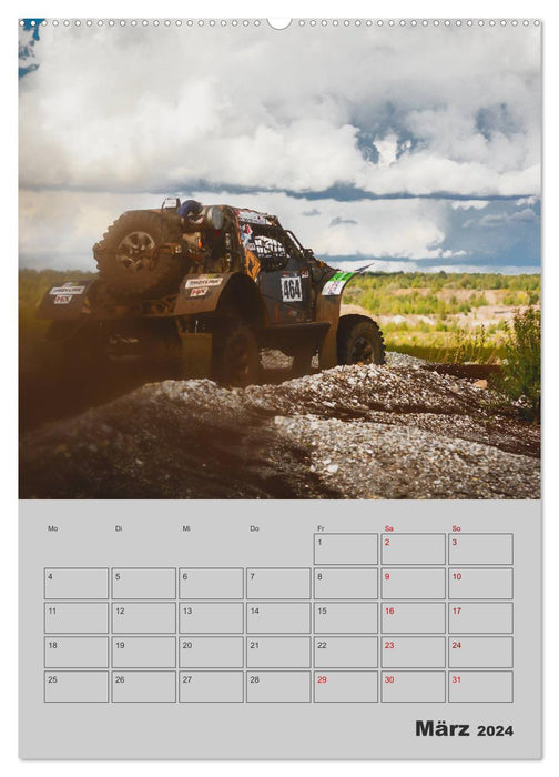 RALLY RAID - Planificateur de saison (Calendrier mural CALVENDO 2024) 