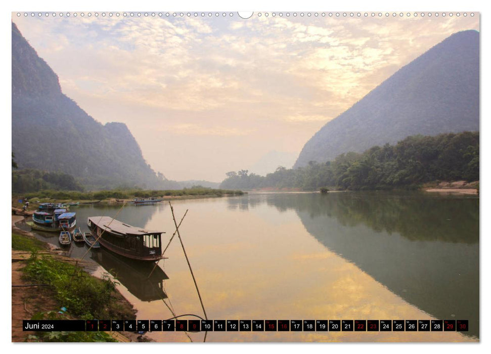 Laos. Leben am Mekong (CALVENDO Premium Wandkalender 2024)