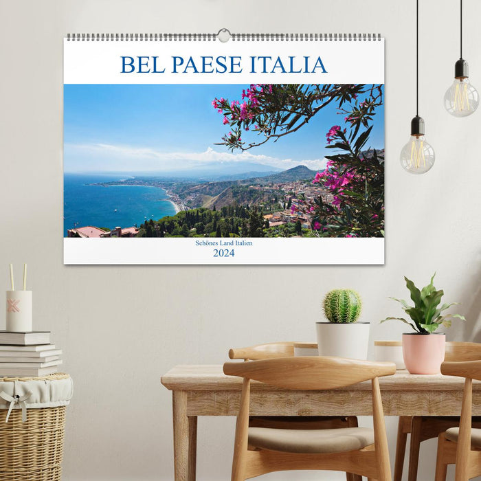Bel baese Italia – Beau pays d'Italie (Calvendo mural 2024) 