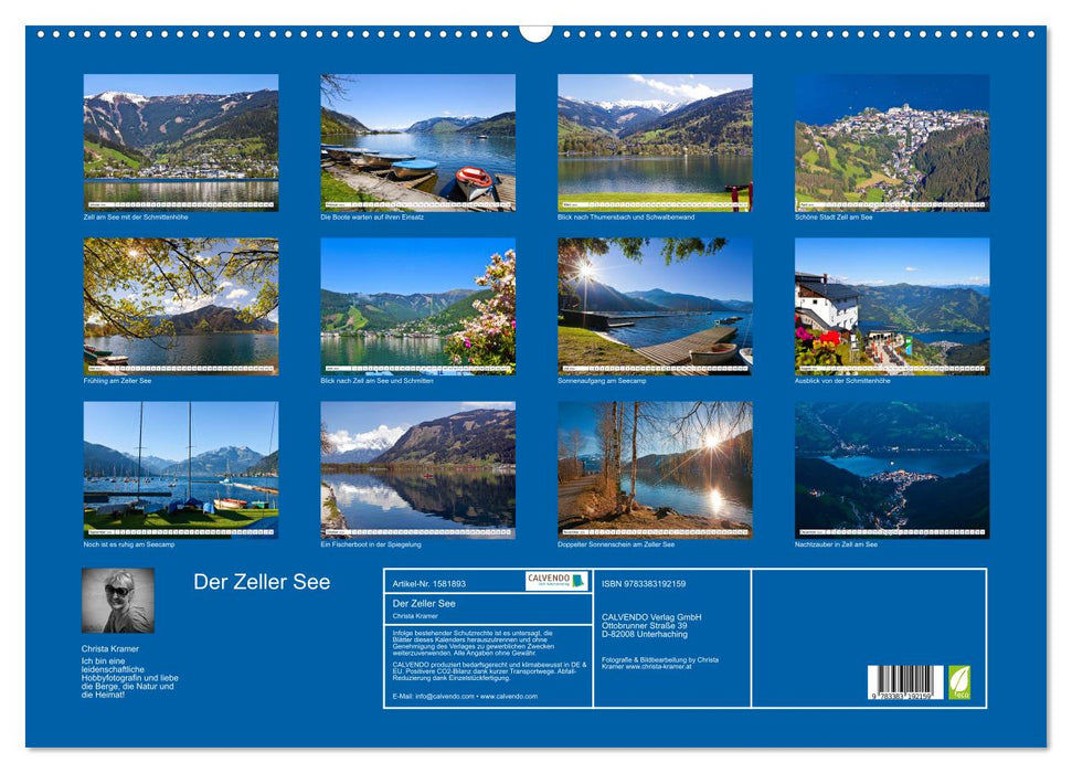 Der Zeller See im schönen Salzburger Land (CALVENDO Wandkalender 2024)