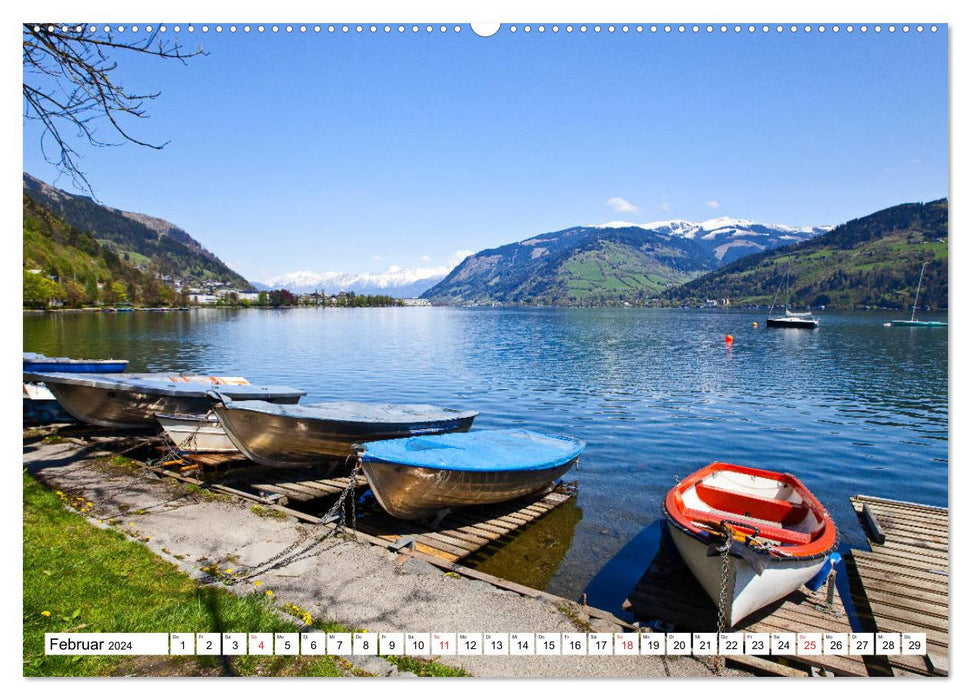 Der Zeller See im schönen Salzburger Land (CALVENDO Wandkalender 2024)