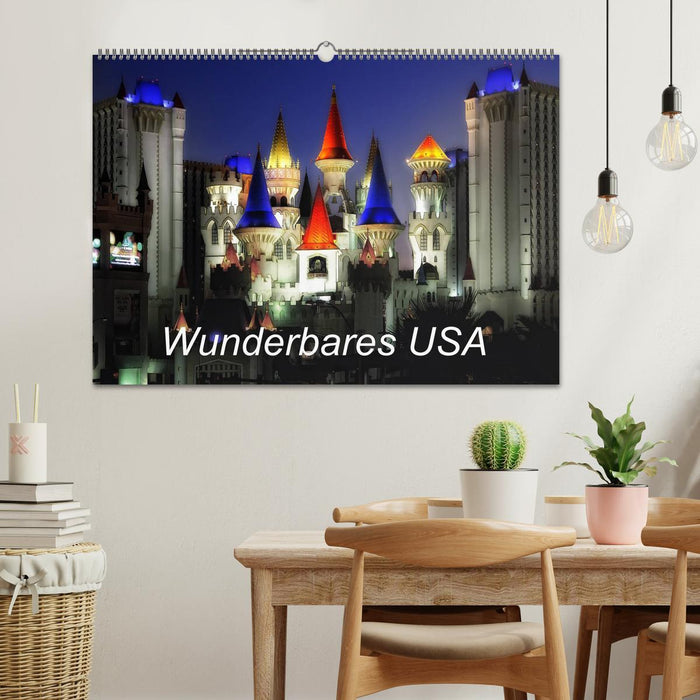 Wonderful USA (Calendrier mural CALVENDO 2024) 