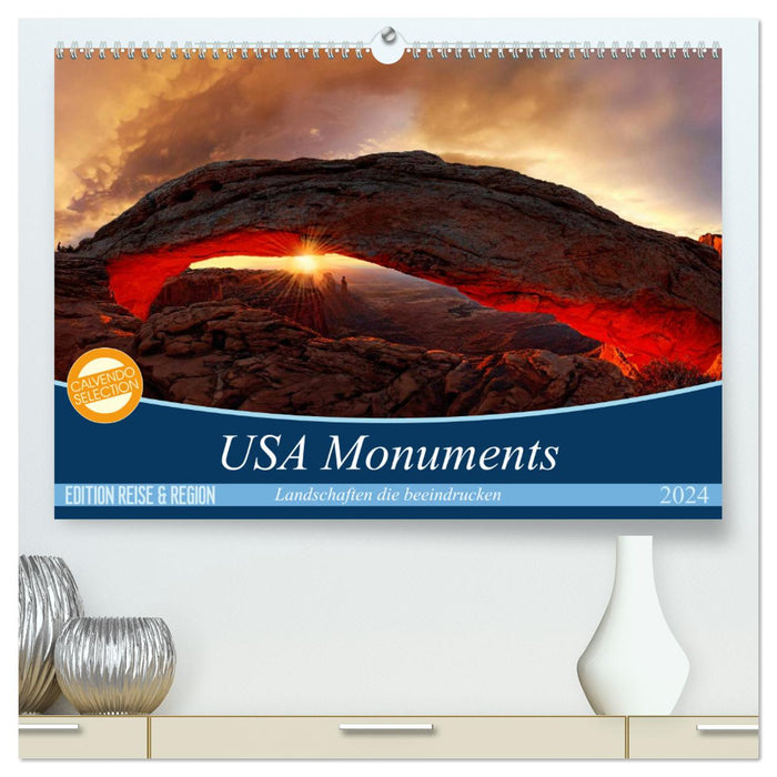 USA Monuments - Landschaften die beeindrucken (CALVENDO Premium Wandkalender 2024)