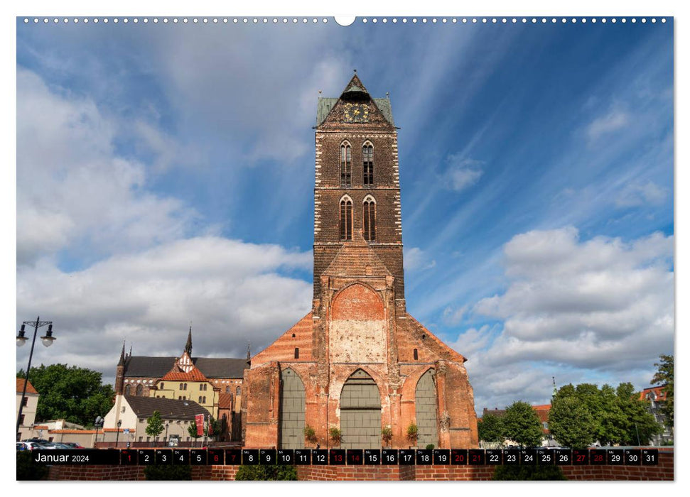 Hansestadt Wismar (CALVENDO Premium Wandkalender 2024)