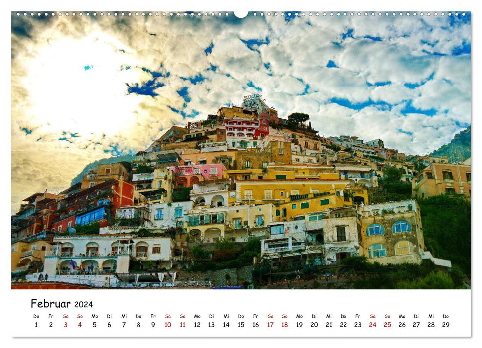 Italie du Sud - De la Campanie aux Pouilles (Calendrier mural CALVENDO 2024) 