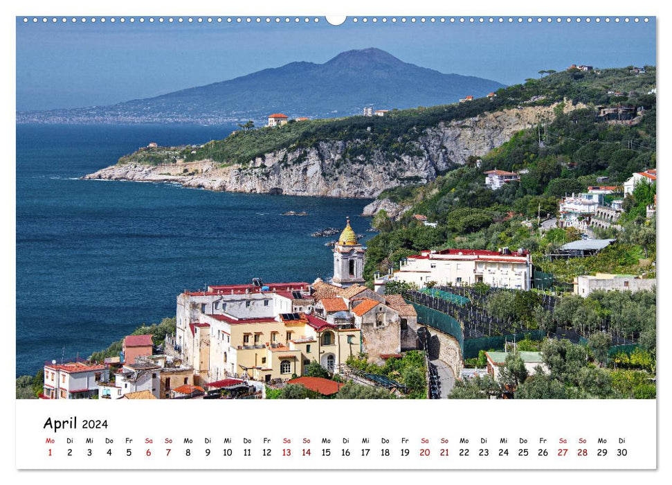 Italie du Sud - De la Campanie aux Pouilles (Calendrier mural CALVENDO 2024) 