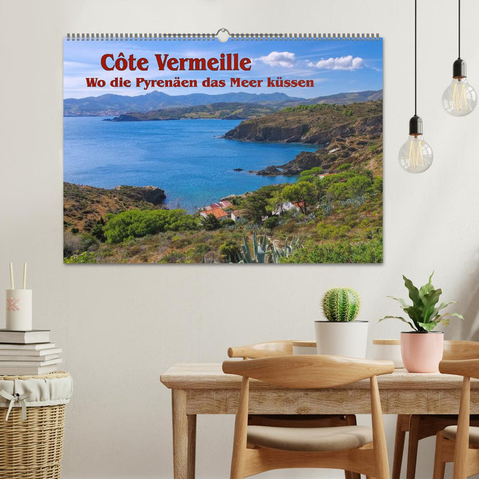 Côte Vermeille - Là où les Pyrénées embrassent la mer (Calendrier mural CALVENDO 2024) 