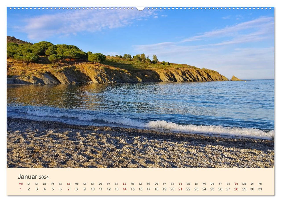 Cote Vermeille - Where the Pyrenees kiss the sea (CALVENDO wall calendar 2024) 