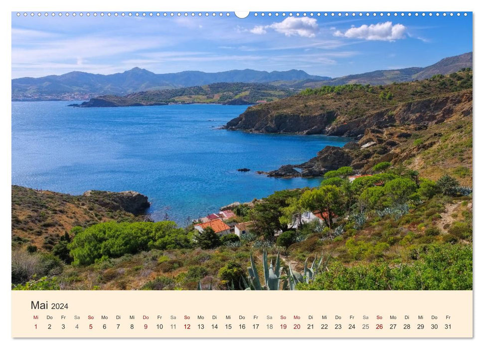 Cote Vermeille - Where the Pyrenees kiss the sea (CALVENDO wall calendar 2024) 