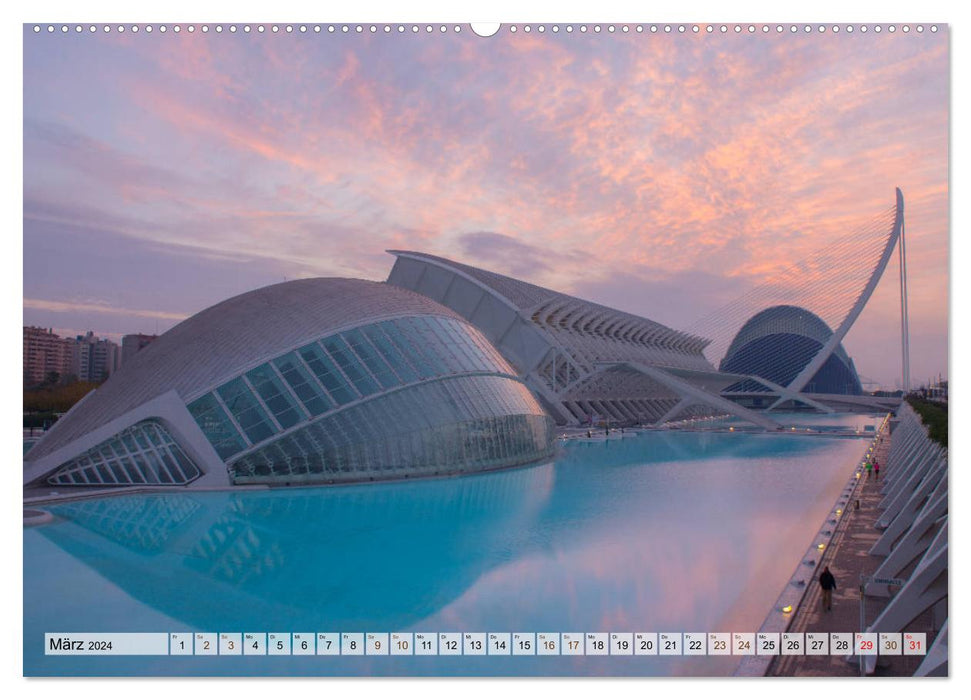 Valencia - Stadt der Kunst (CALVENDO Wandkalender 2024)