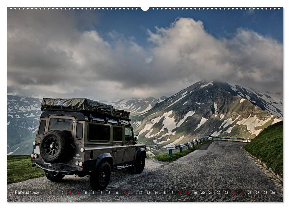 Avec le 4x4 à travers l'Europe (calendrier mural CALVENDO 2024) 