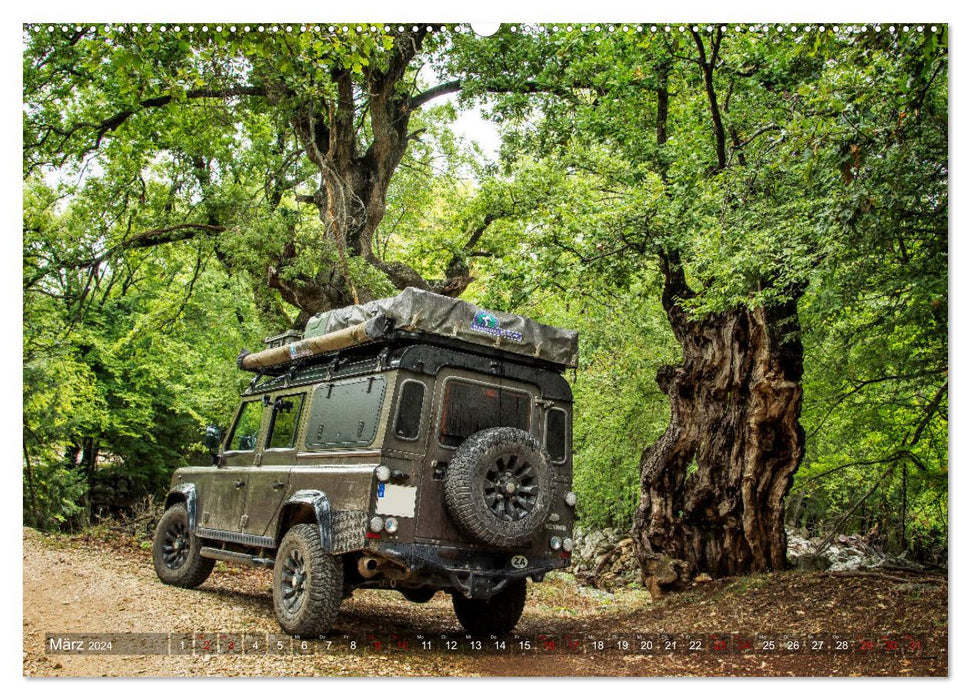 With the 4x4 through Europe (CALVENDO wall calendar 2024) 