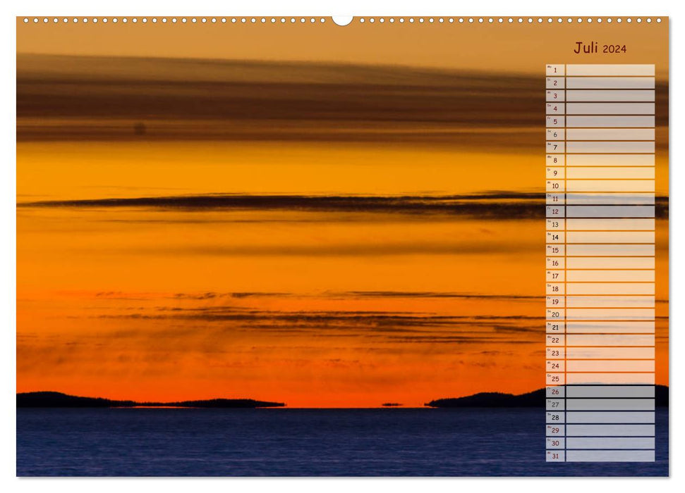 La beauté brute de la Finlande (Calvendo Premium Wall Calendar 2024) 