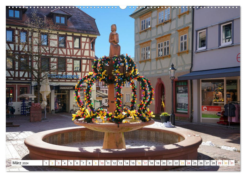 Buchen im Odenwald (CALVENDO Premium Wandkalender 2024)