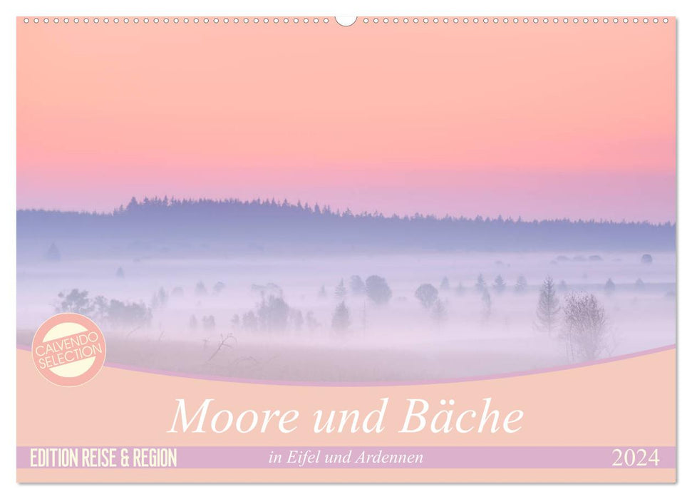 Moore und Bäche in Eifel und Ardennen (CALVENDO Wandkalender 2024)