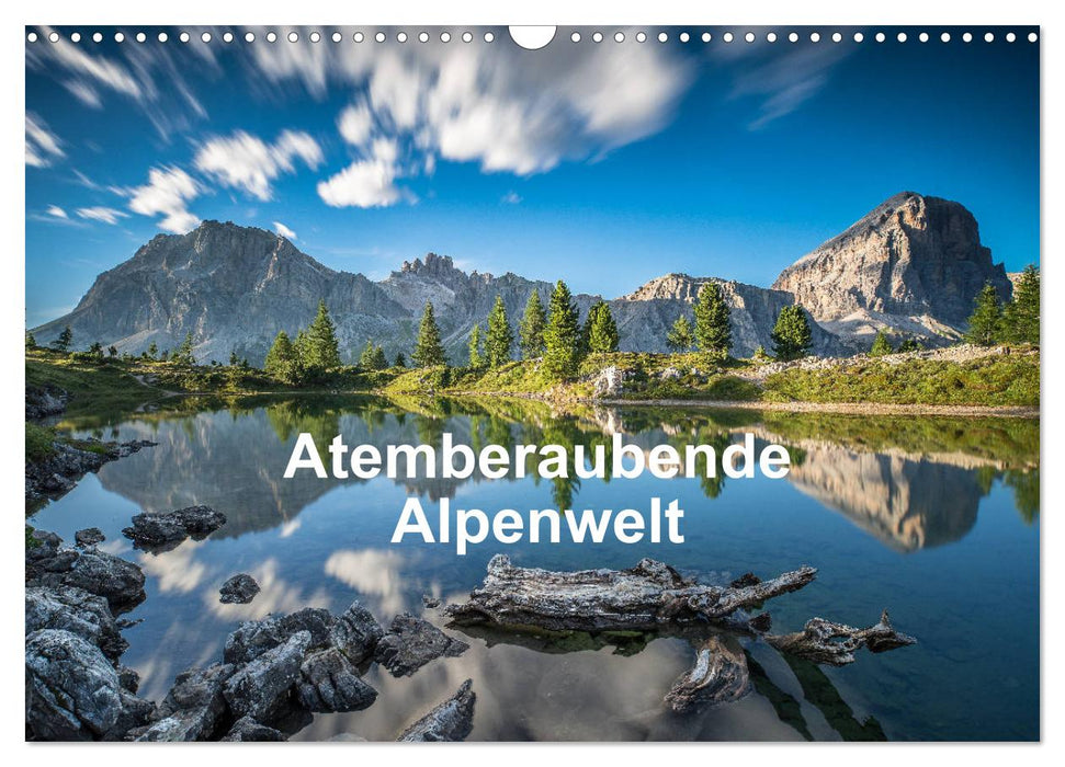 Monde alpin à couper le souffle (calendrier mural CALVENDO 2024) 